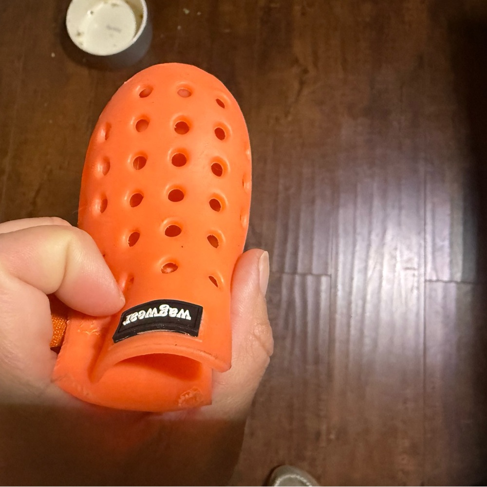 Wagwear Vibrant Orange Dog Water Shoes - Picture 3 of 7